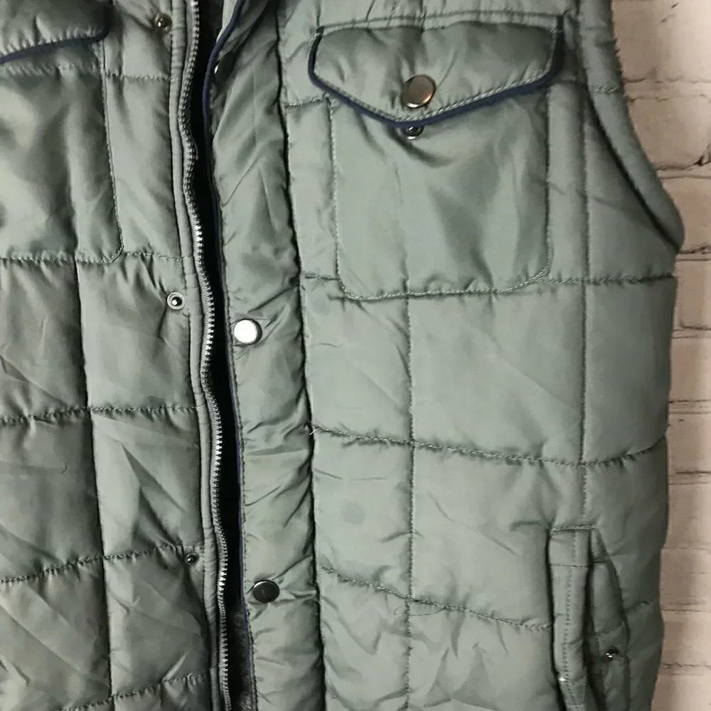Vigo Blue Gray Vest 100% Nylon XL